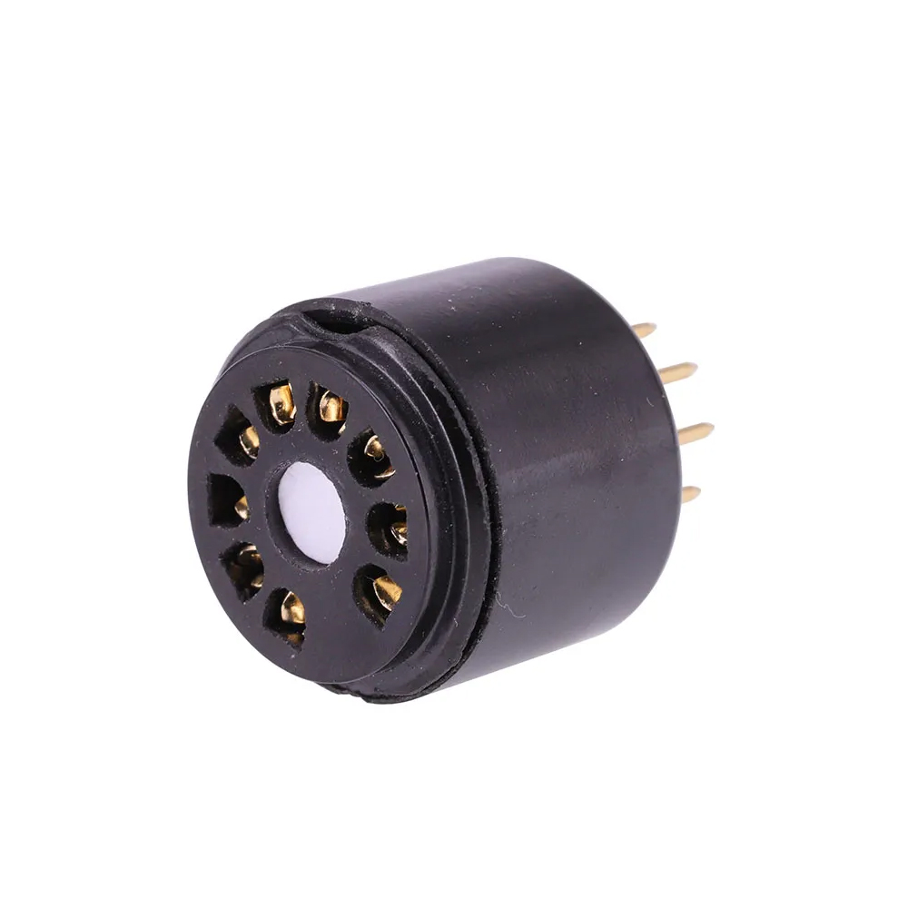 1PC 6N6 to 5687 bakelite DIY Audio Amplifier Vacuum Tube Convert Socket Adapter