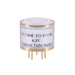1PC ECC808  TO  ECC808  TO 12AX7 12AU7 ECC81 6.3V ECC808 TO 12AX7 bakelite DIY Audio Amplifier Vacuum Tube Convert Socket Adapter