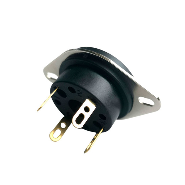 1PC BELTON Bakelite Gold-Plated 4-Pin Tube Socket Turret Terminal Compatible with 300B, 2A3, 811, 274A Tubes