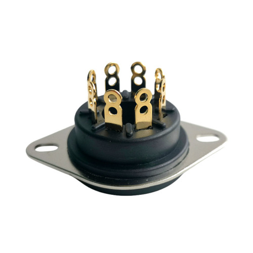 1PC BELTON Bakelite Gold-Plated 4-Pin Tube Socket Turret Terminal Compatible with 300B, 2A3, 811, 274A Tubes