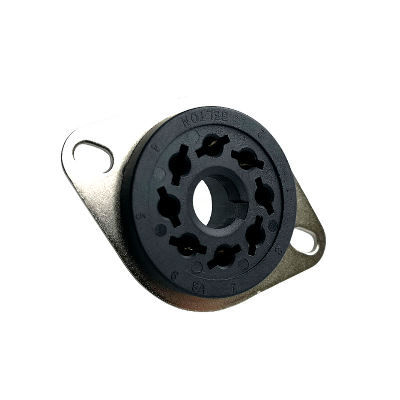 1PC BELTON Bakelite Gold-Plated 4-Pin Tube Socket Turret Terminal Compatible with 300B, 2A3, 811, 274A Tubes
