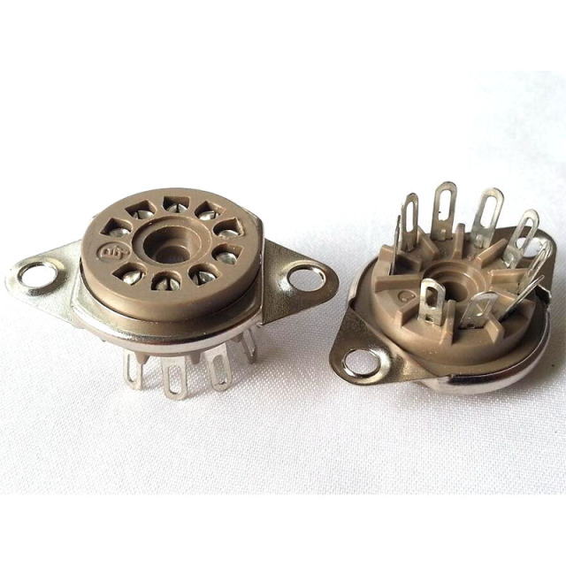 1PC BELTON 9-Pin Tube Socket VT9-ST-2 for 12AX7 EL84 12AU7 12AT7 Vacuum tube