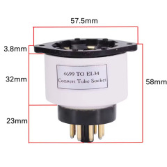 1pc handmade 4699 TO EL34  Vacuum Tube Socket Adapter for tube amplifier