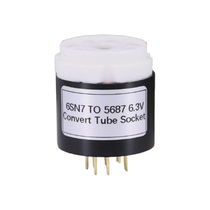 1pc handmade 6SN7 TO 5687 6.3V Vacuum Tube Socket Adapter for tube amplifier