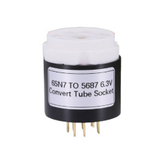 1pc handmade 6SN7 TO 5687 6.3V Vacuum Tube Socket Adapter for tube amplifier