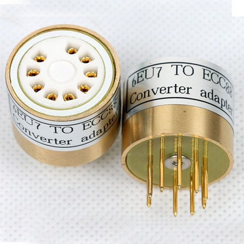 1PC handmade 6EU7 TO 6DJ8 6EU7 TO ECC88 Vacuum Tube socket Adapter