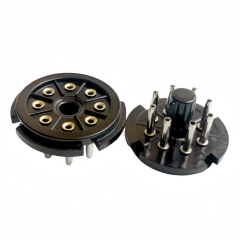 1PC 8pin S8AEH-H bakelite Silver plated Vacuum tube socket for KT66 KT88  6SL7 6SN7 6V6 5AR4 GZ34   5U4G 6J5  274B 348A 350B