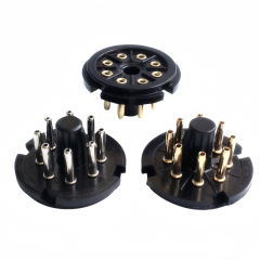 1PC 8pin S8AEH-H bakelite Silver plated Vacuum tube socket for KT66 KT88  6SL7 6SN7 6V6 5AR4 GZ34   5U4G 6J5  274B 348A 350B
