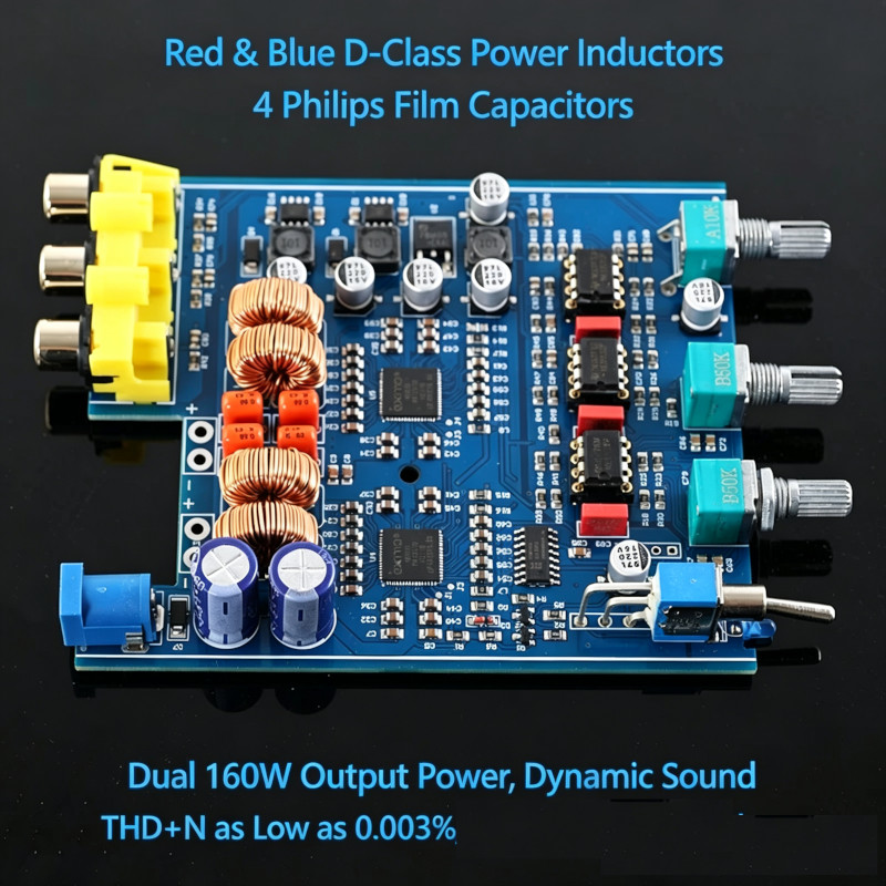 Dual 160W Output Power MA12070 Digital Amplifier with 19V 3.42A adapter