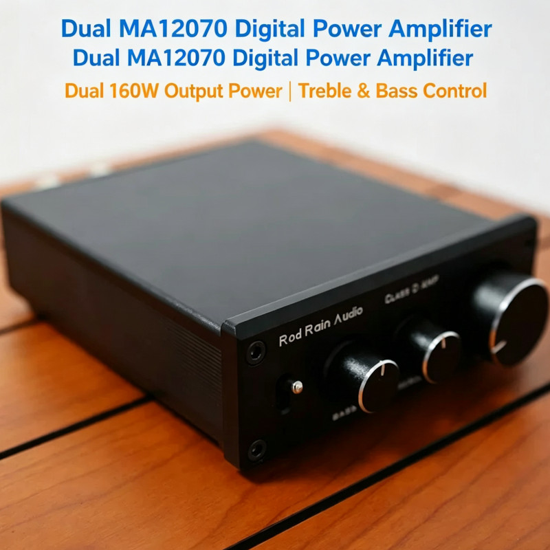 Dual 160W Output Power MA12070 Digital Amplifier with 19V 3.42A adapter