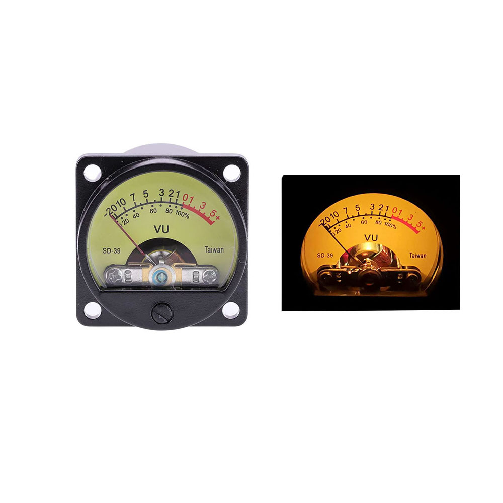 1PC 35mm Panel VU Meter 500VU with Backlight for tube amplifier