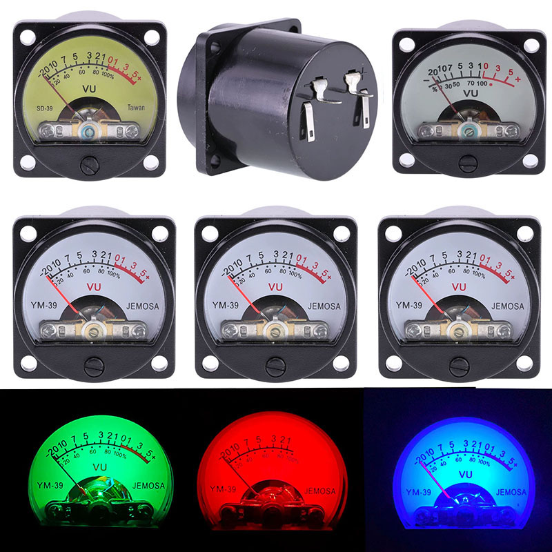 1PC 35mm Panel VU Meter 500VU with Backlight for tube amplifier