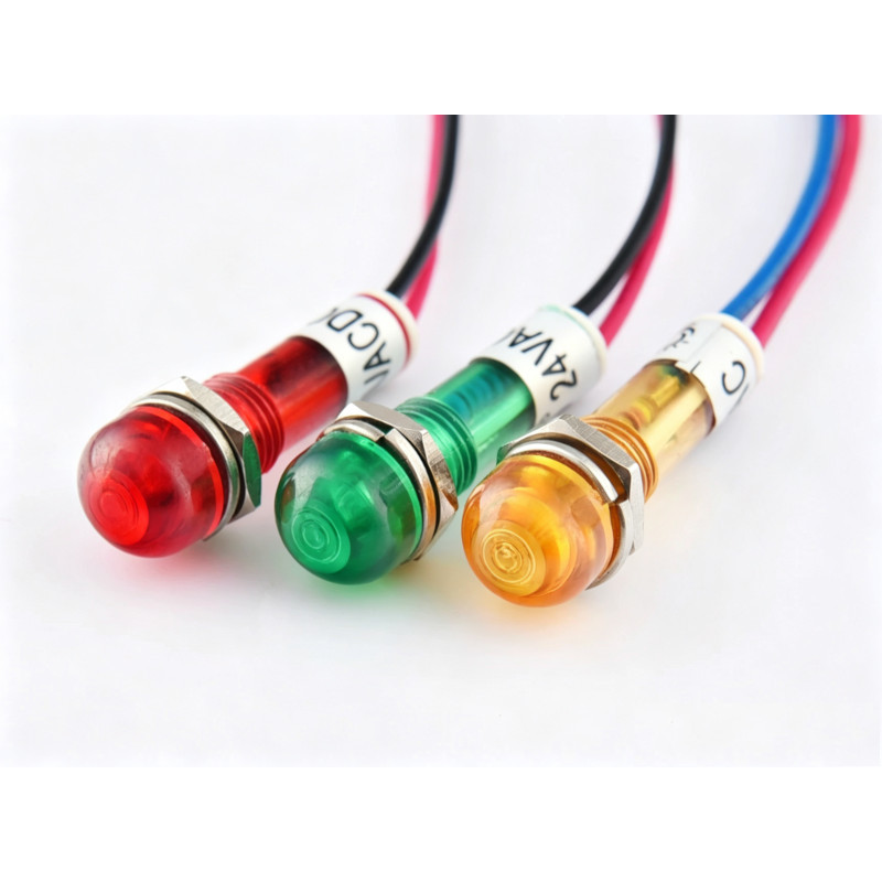 100 pcs 12V 24V tube radio dial indication Lamp Light Bulb LED power light