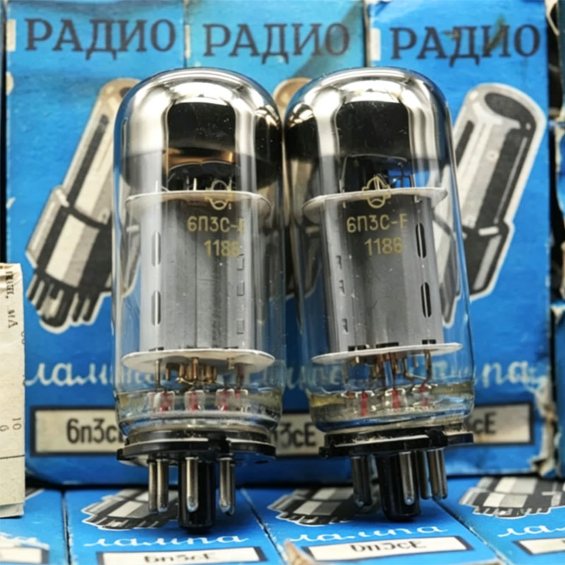 New old stock Soviet 6N3C Vacuum Tube, Direct‑Replacement for 6P3P / EL34 / 6550 / KT88 / KT66, Matched‑Pair Audiophile Tube