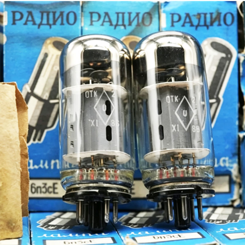 New old stock Soviet 6N3C Vacuum Tube, Direct‑Replacement for 6P3P / EL34 / 6550 / KT88 / KT66, Matched‑Pair Audiophile Tube