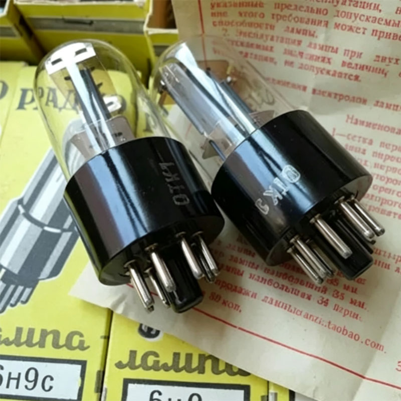 New old stock Soviet 6H9C Vacuum Tube  Direct Replacement for 6N9P 6SL7  5691 ECC35