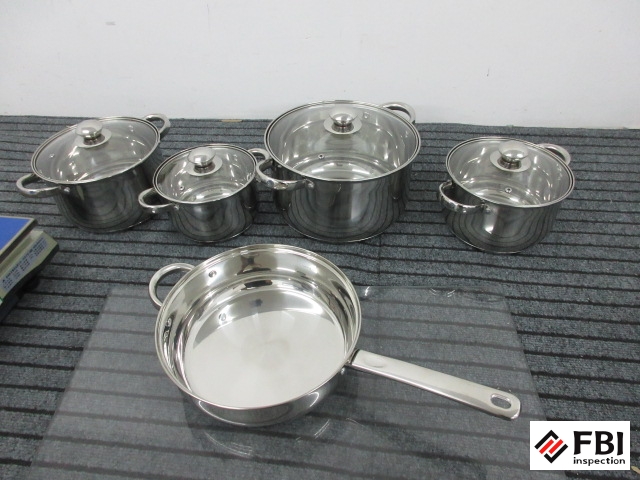 Stainless steel cookware inspection