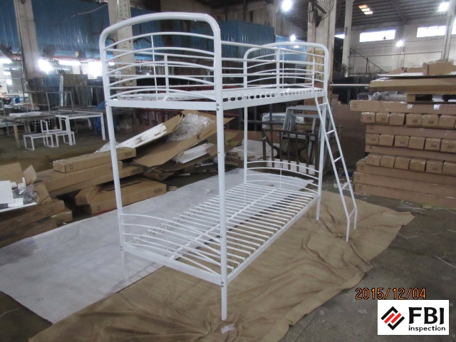 Metal-framed bed inspection