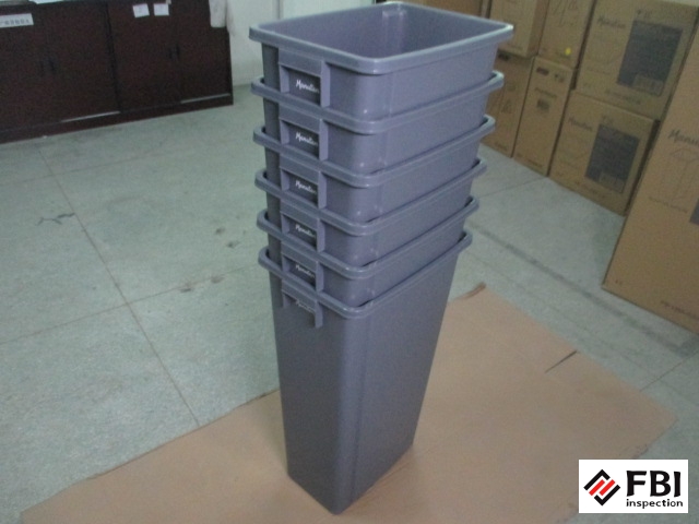 60L plastic bin inspection