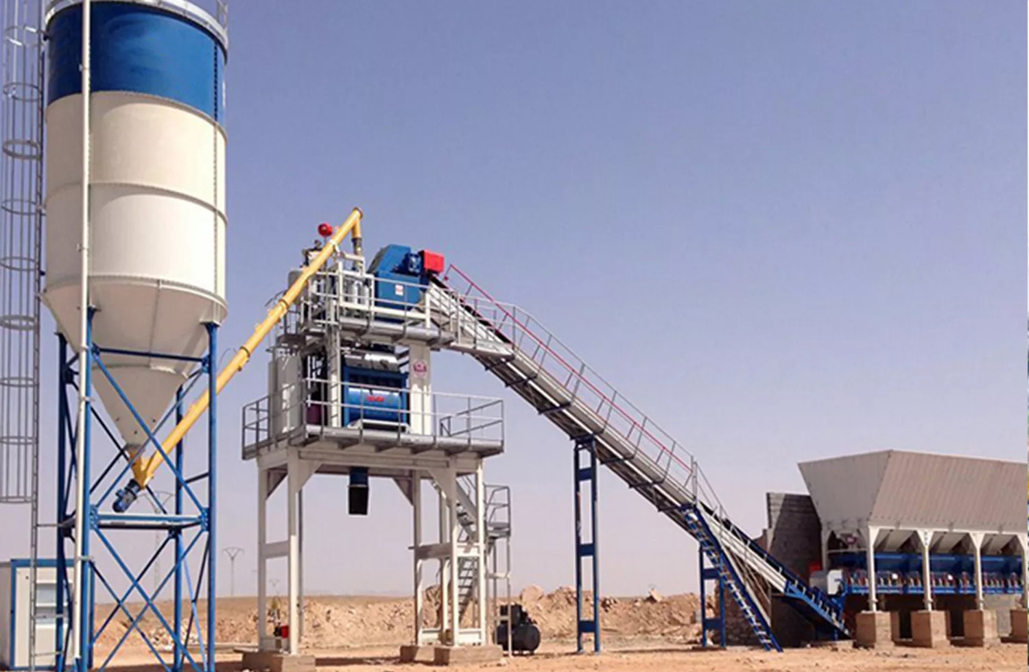 Concrete mixing plants are exported to the Philippines