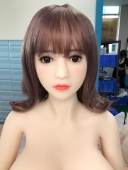 148, big boobs, short Burgundy hair