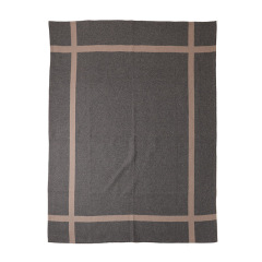 Checked Wool & Cashmere Blended Blanket