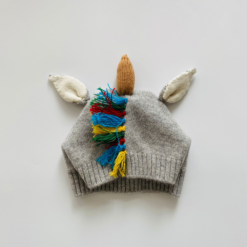 Cute Animal Cashmere Bonnet for Preschoolers