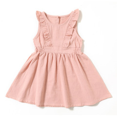 Cotton Baby Dress with Flying Sleeves