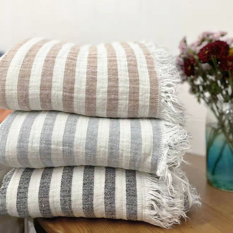 Striped Hemp Blanket