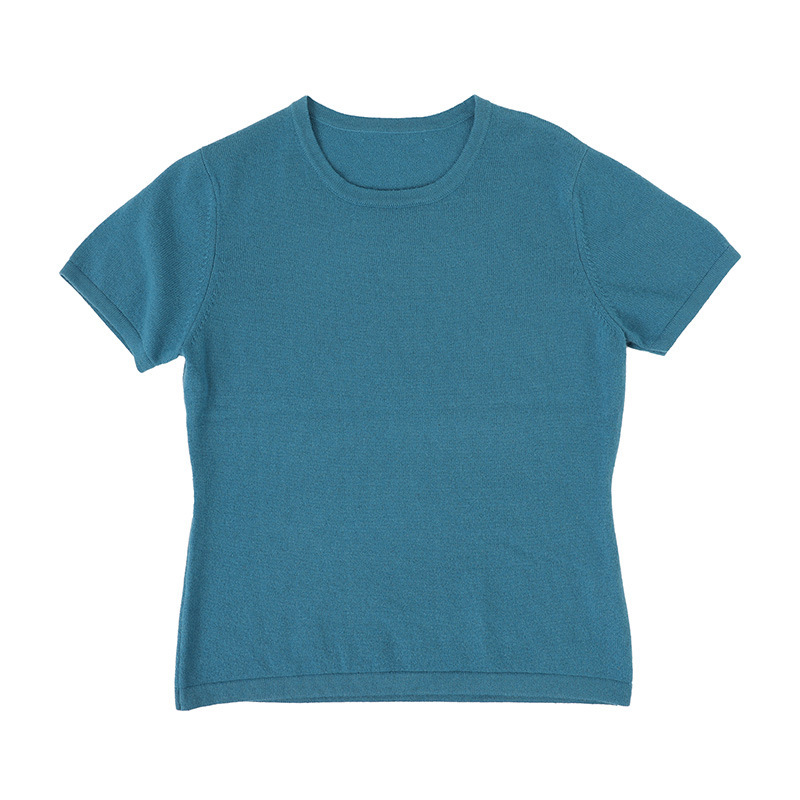 Solid Color Cashmere T-Shirt