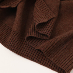 Round Neck Syrup Cashmere Cardigan