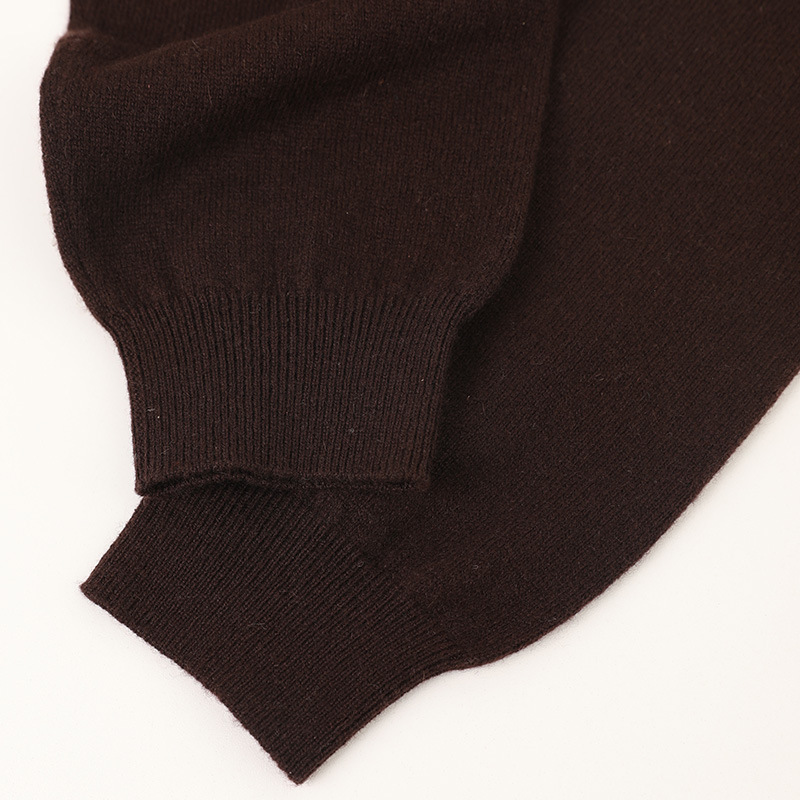 Turtleneck Cashmere Sweater with Zipper for Men