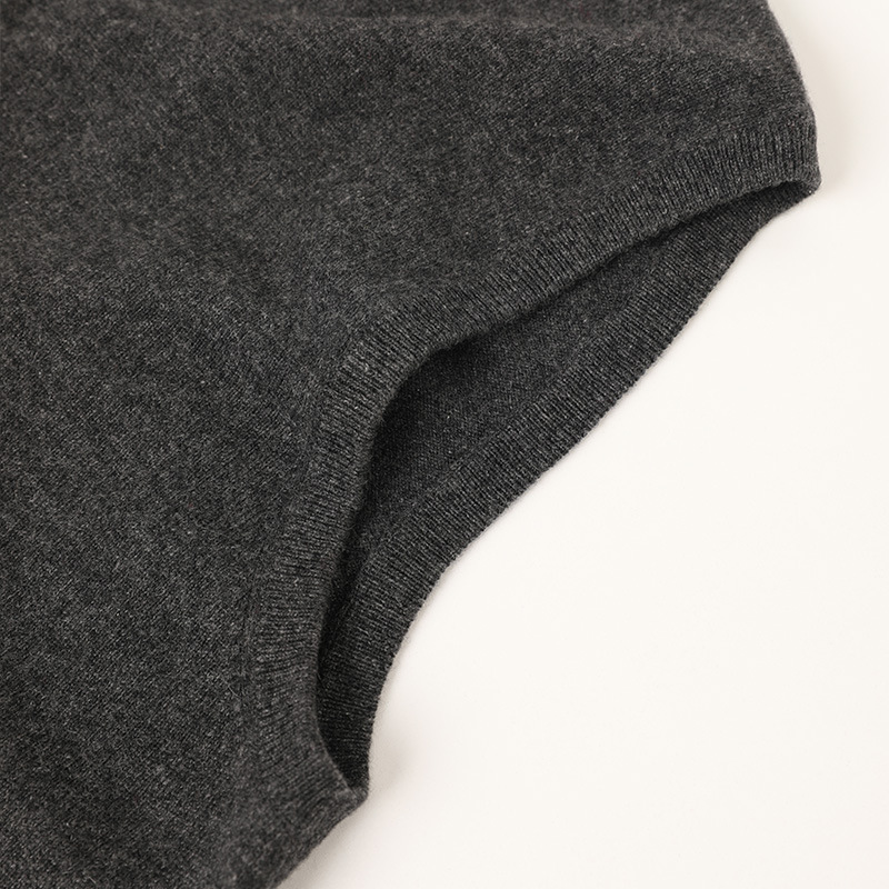 Cashmere Vest with Zipper for Men