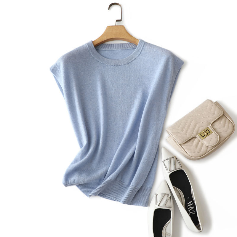 Sleeveless Cashmere Sweater