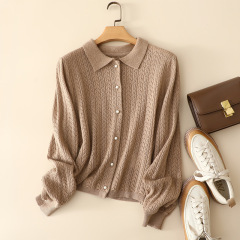 Hollow Out Cashmere Shirt