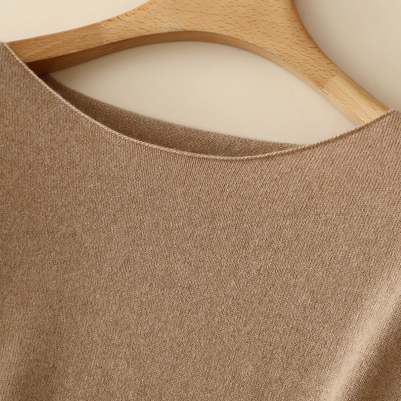 Round-Neck Cashmere Dress