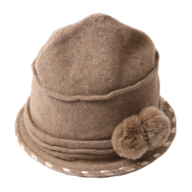 Cashmere Hat with Pom Pom