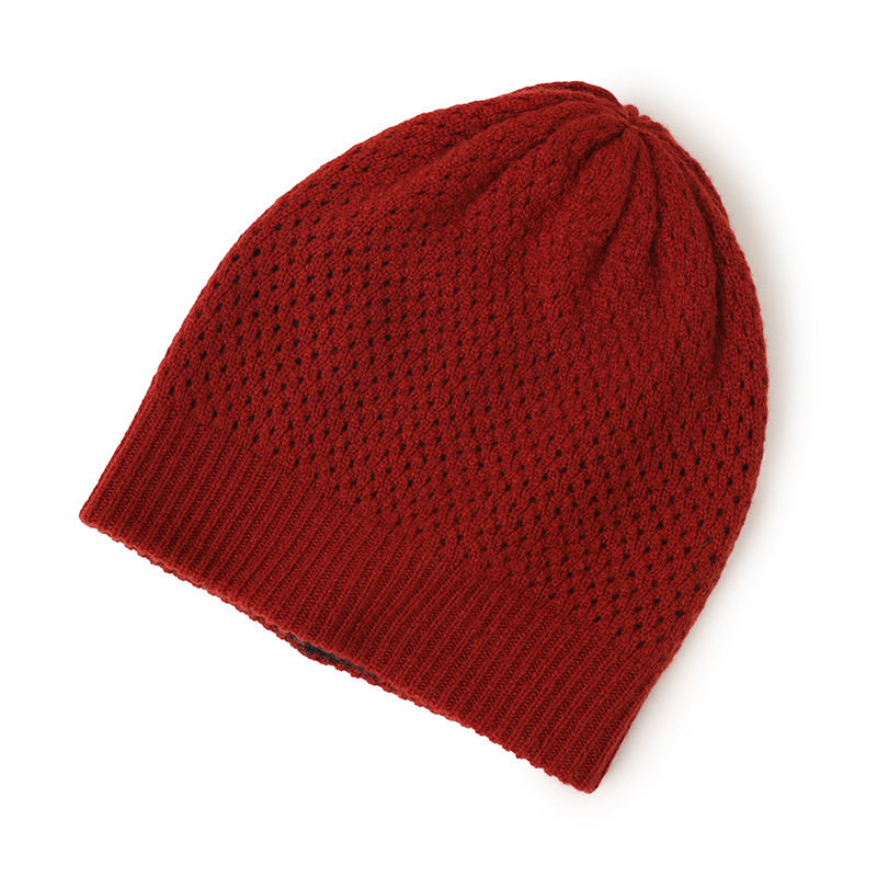 Bird's Eye Knit Cashmere Beanie