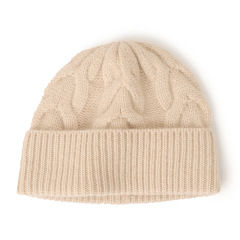 Cable Knit Cashmere Skullcap