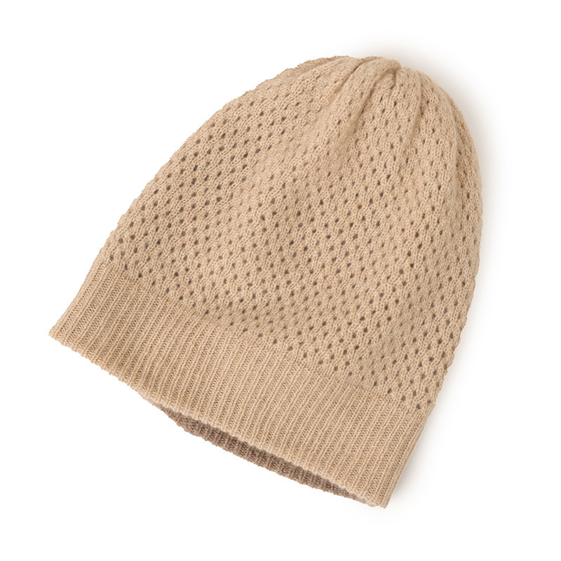 Bird's Eye Knit Cashmere Beanie