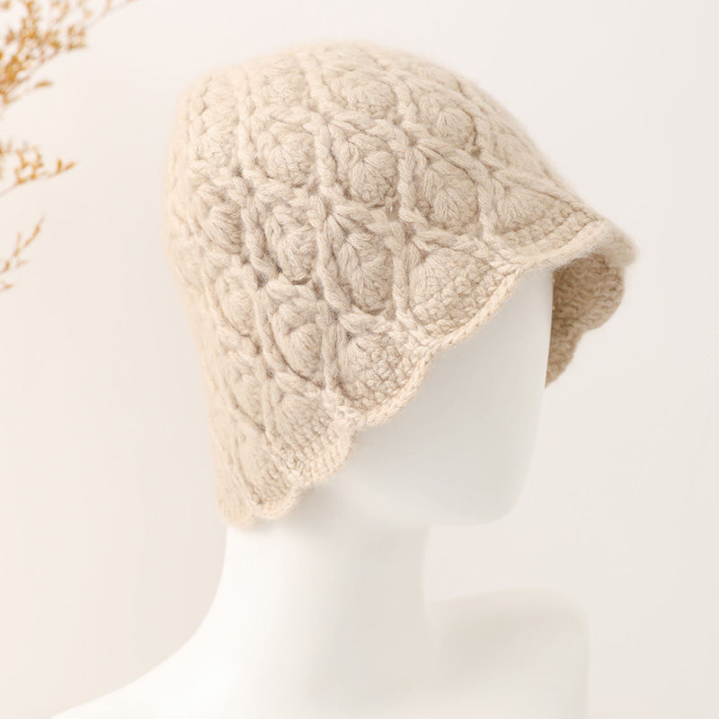 Elegant Hand Crocheted Cashmere Hat