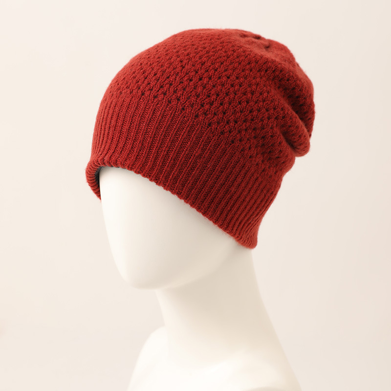 Bird's Eye Knit Cashmere Beanie