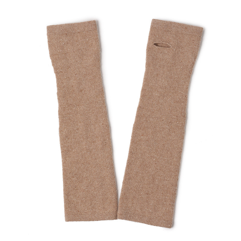 Basic Fingerless Cashmere Elbow Gloves