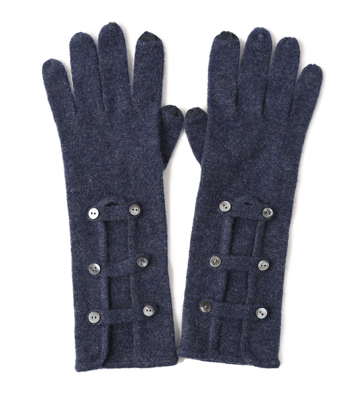 Double-Breasted Cashmere Gloves