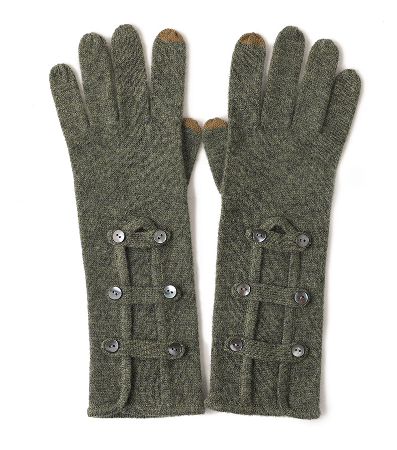 Double-Breasted Cashmere Gloves