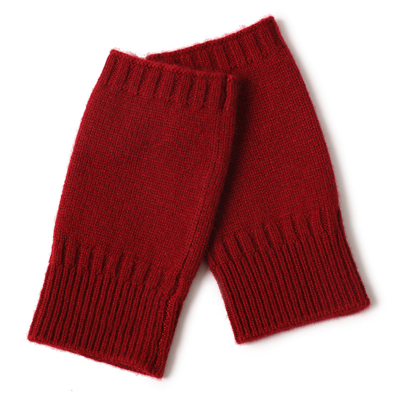 Classic Fingerless Cashmere Gloves