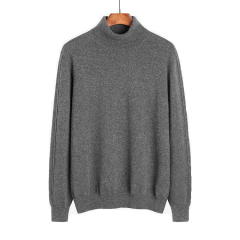 Winter Solid Color Turtleneck Cashmere Sweater