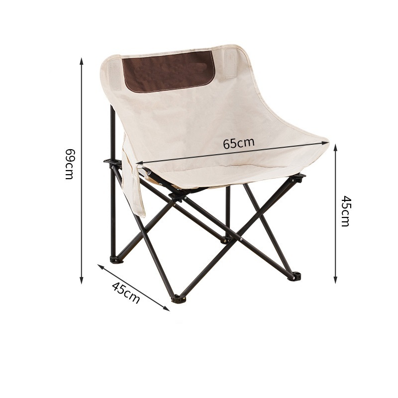 Custom Logo Foldable Chair Portable Aluminum Frame Folding Camping Chair