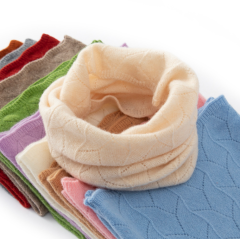 Merino pure wool children's knitted scarf