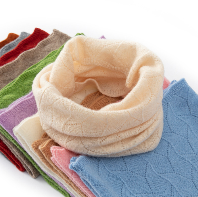 Merino pure wool children's knitted scarf